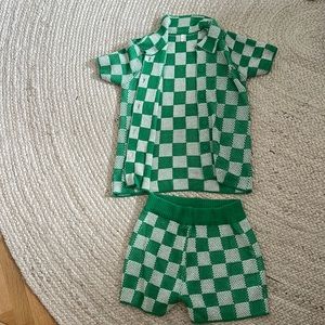 Brand New, Never worn: checkered knit set